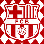 拜仁慕尼黑足球俱乐部徽章 - 红白菱形格与FCB字母